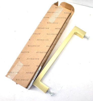 Baldwin Contemporary 6'' Center To Center Handle Cabinet Pull Brass Finish