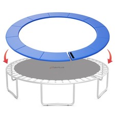 8FT Trampoline Spring Cover w/Split Design Waterproof Surface EPE Foam Padding