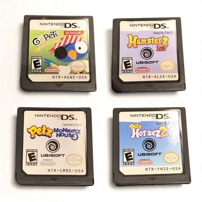 Lot of (4) Nintendo DS Kids Games- Tested & Working - Cartridges Only Animals