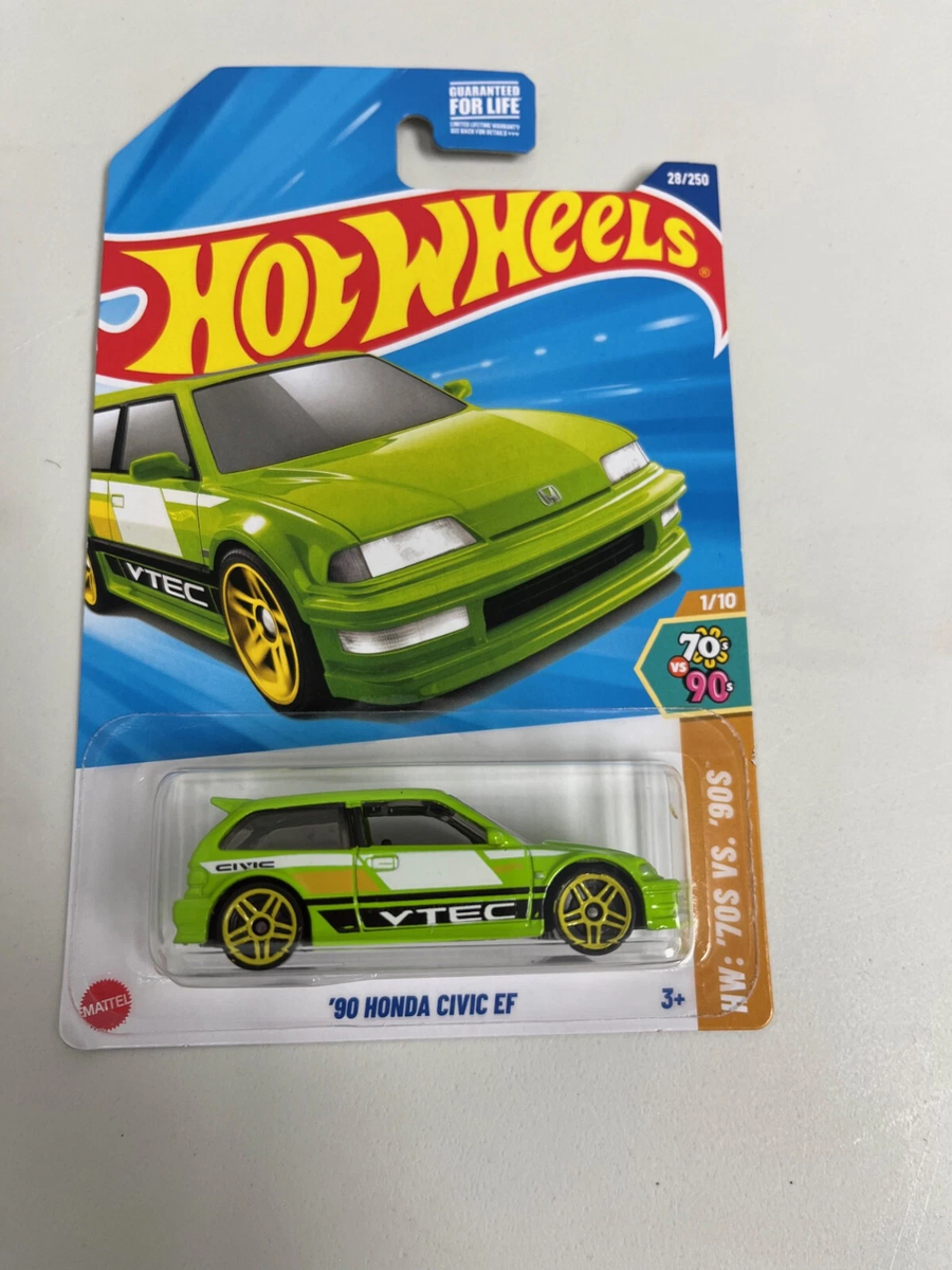 Hot Wheels '90 Honda Civic EF Green VTEC 2025 #28/250 HW 70s vs
