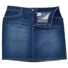 Tommy Hilfiger Size 6 Blue Medium Wash Denim Skirt 100 Cotton Vintage