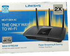 linksys AC1900 Dual-Band Wi-fi Router Max Streaming