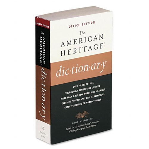 Houghton Mifflin American Heritage Office Edition Dictionary, Paperback, 960...