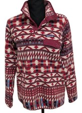 Patagonia Synchilla Snap-T Fleece Pullover XS Women  s Geometric Aztec...