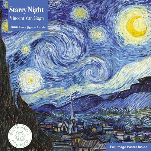 Flame Tree Studio - Adult Jigsaw Puzzle Van Gogh Starry Night 1000- - G245Z-image