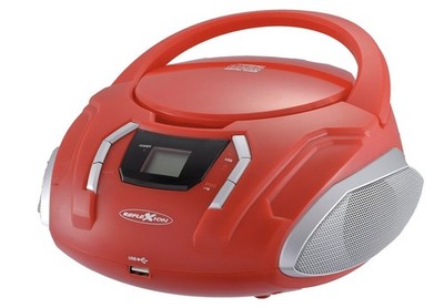 Reflexion CDR2250U RD UKW-Radio mit CD/MP3/USB/AUX-IN in Rot