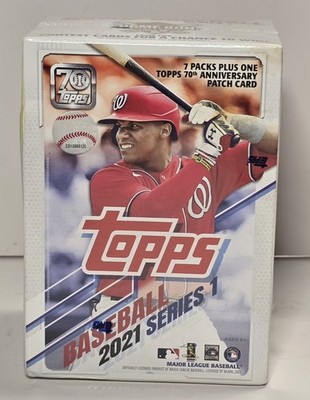 2021 Topps Series 1 Baseball Blaster Box 70th Anniversary Edition Factory SEALED