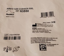 ResMed Airfit N20 Replacement Part Cushion Nasal 63550 Size Small NEW Sealed