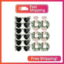 Clcnsusilk Satin Bridesmaid Scrunchies Bachelorette HairTies Set of 6 sunglasses