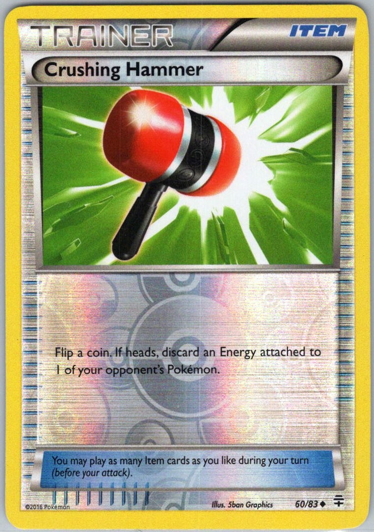 Pokemon Crushing Hammer Reverse Holo Uncommon Generations 60/83 NM