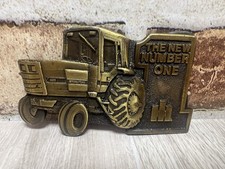 VINTAGE INTERNATIONAL HARVESTER BELT BUCKLE "THE NEW NUMBER ONE"