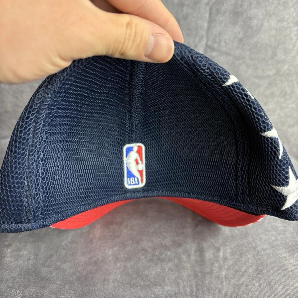 Washington Wizards New Era 39Thirty S/M белый американский флаг полоски NBA новый - Изображение 4 из 4