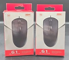 SN G1 USB Optical Mouse High Precision Symmetrical Ergonomic Plug Play Free Ship