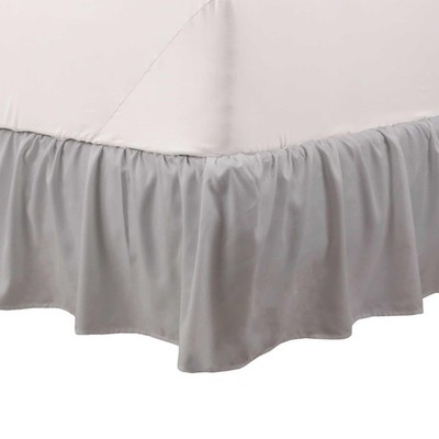 Martex Basic Dust Rüschen Polyester Hotelqualität Full Bed Skirt Grau 38.1 cm