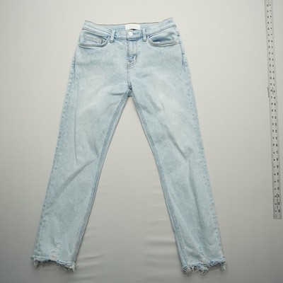Current Elliot Womens Skinny Crop Jeans Size 26 Light Wash Mid Rise Stretch