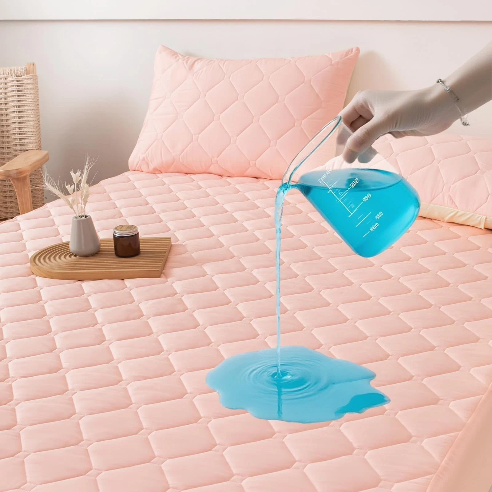 Waterproof Full Size Mattress Topper, 18" Deep Pocket Size Mattress Protector...