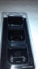 Black Series, Size 10 1.5mm, 30 0.5mm, 40 0.25mm Detachable Pet Clipper Blades.