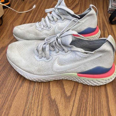 Nike Epic React Flyknit Men's Size 10 Running Shoes Hydrogen Blue