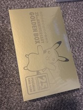 Golden Pokemon Sword & Shield 25th Anniversary Golden Box Card