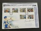 Isle Of Man 1994 Postman Pat Stamps FDC Signed By JOANNA DAVID Ltd Edition 1/10