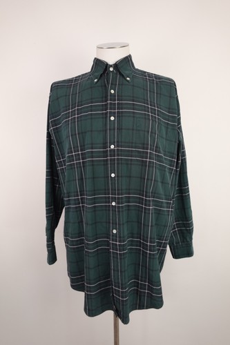 Aspesi, ALBERTO ASPESI MEN'S SHIRT SIZE XL SHIRT MAN ITALY CASUAL VINTAGE COTTON PLAID