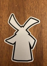 Dutch Bros Coffee Sticker -  Silver Windmill Logo