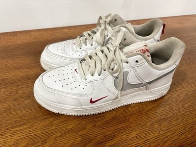 Nike Air Force 1 Low (DO6709-100) 'Reflective Swoosh White/Red Men's AF1 Sz 9