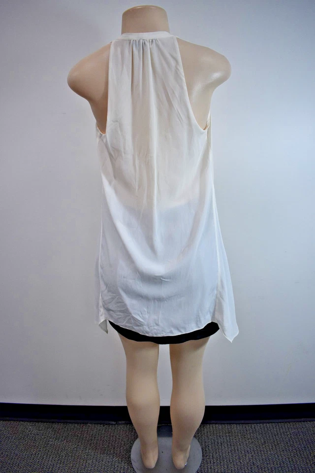 Vince Silk Chiffon Ivory Color Ruffle Top Size XSmall On Sale sf - Image 4 of 4