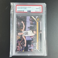 2023-24 BOWMAN U NOW #63 CAITLIN CLARK IOWA HAWKEYES PSA 10 