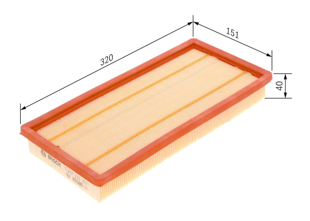 For Fiat - Grande Punto 199 1.4 2005-2009 K6000633311 46783544 Air Filter Bosch - Image 58