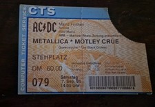 Original Konzertticket AC/DC Metallica Mötle...
