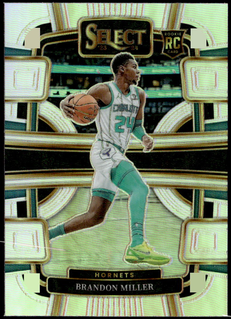 2023-24 Panini Select #80 Brandon Miller Silver Prizms Rookie E1