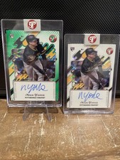2025 Topps Pristine - Autographs Nick Yorke #PA-NY Green Pulsar RC /150 + Base