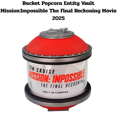 Vault Storage Collectible Popcorn Bucket Movie Theater Prop Display Gift