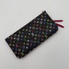 Louis Vuitton Black Multicolor Monogram Murakami Zip-Around Wallet