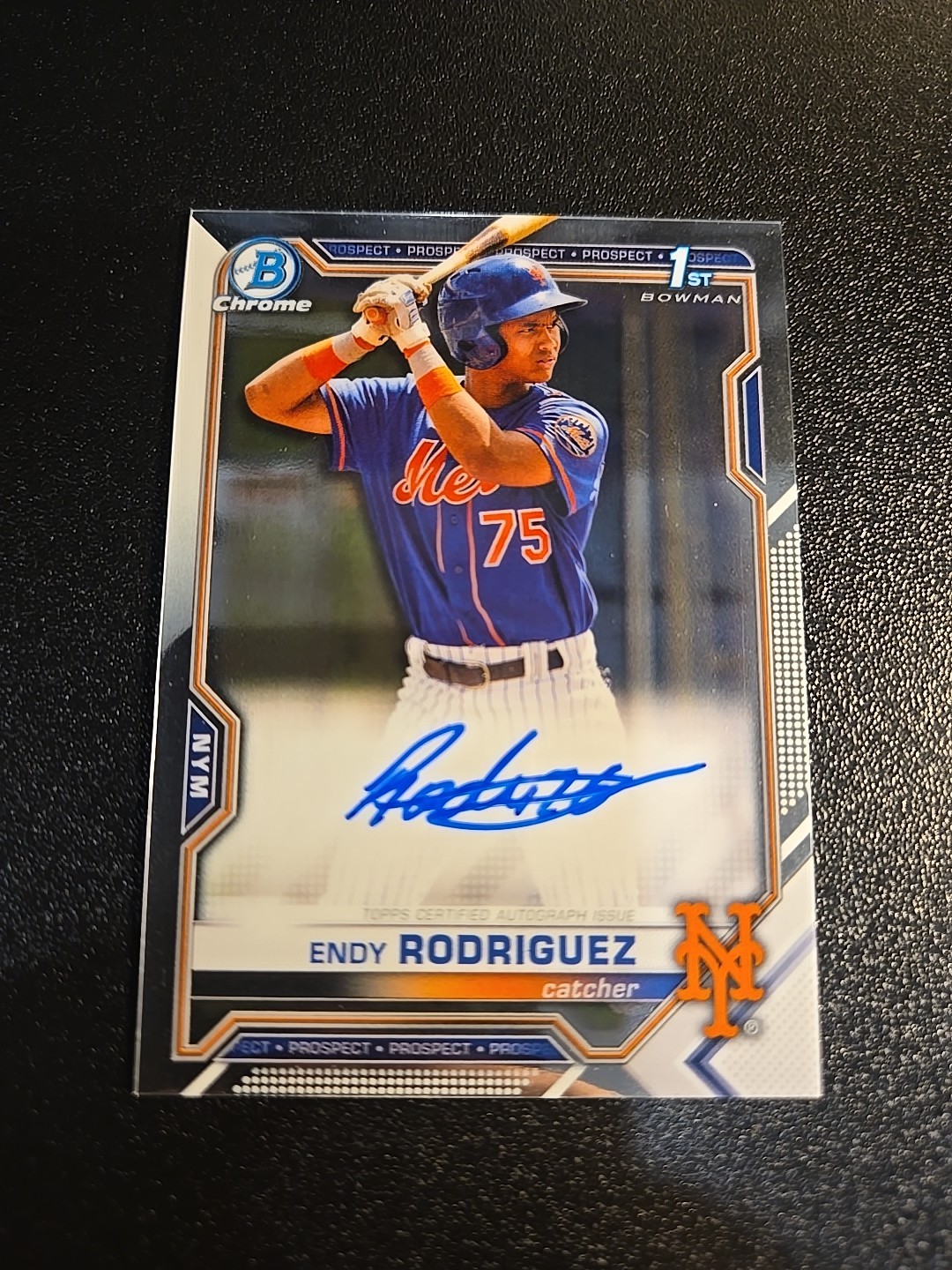 2021 Bowman - Chrome Prospects Autographs Endy Rodriguez #CPA-ER (AU, RC)