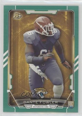 2015 Bowman Rookies Green 27/99 Dante Fowler Jr Dante Fowler #7 RC 7mg