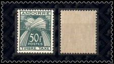(6203) Andorra, French Adm, 1961 Timbre Taxe 50f