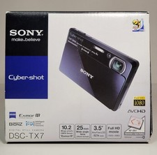 Sony DSC-TX7 Digital Camera 10.2MP 4x Zeiss Zoom Full HD 1080p Video