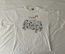 Vintage Canada T Shirt XL Made In USA Best Fruit Of The Loom