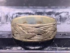 Vintage Sterling Silver Band Ring twisted knot design size 8, signed