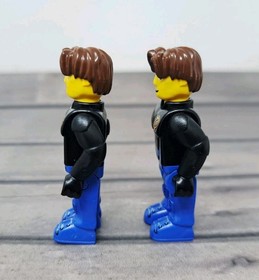 LEGO Jack Stone Police Minifigure Lot (2) from Set 4604 Police Copter 2001 VTG