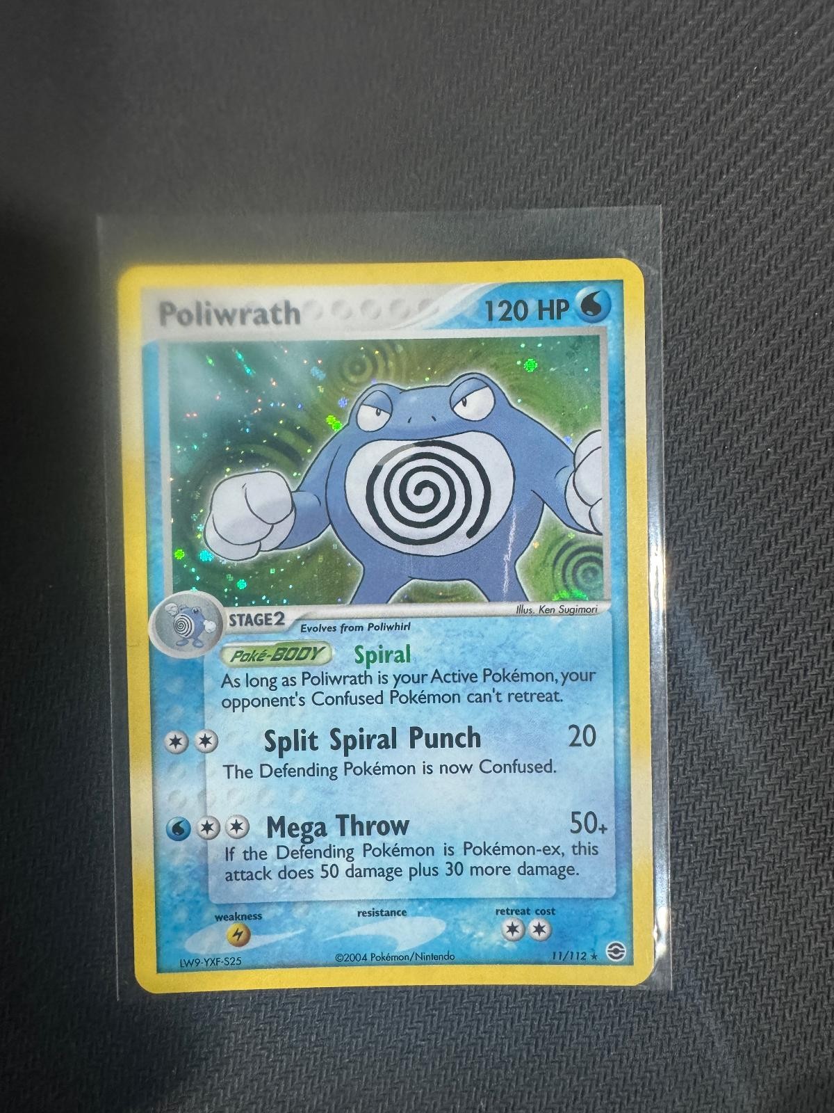 Pokemon Poliwrath FireRed & LeafGreen 11/112 Holo Rare Lightly Played