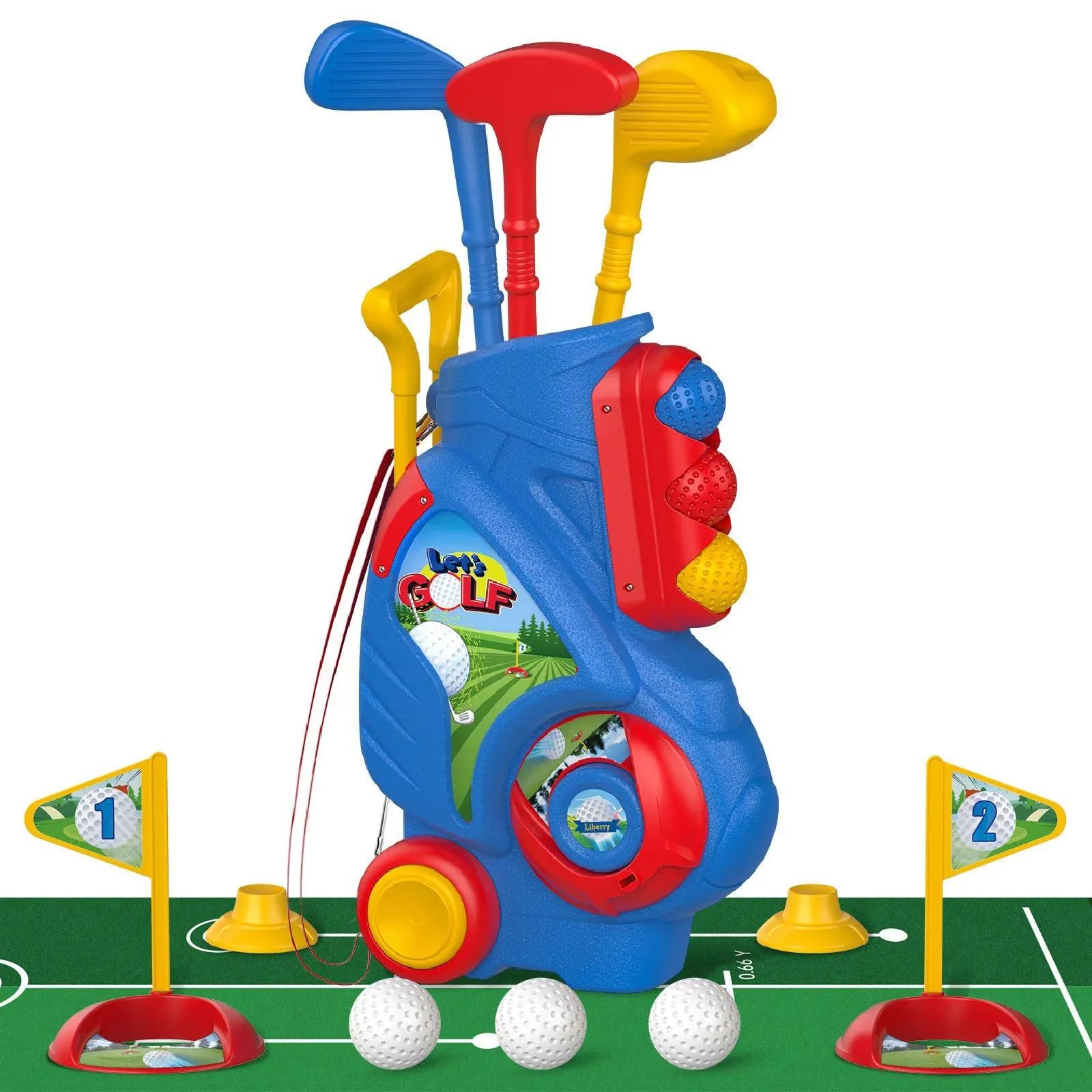 Set For 2 3 4 Years Old Boys Girls, Upgraded Kids Golf Clubs Set...