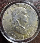 1953 D United States Franklin Silver Half Dollar VF