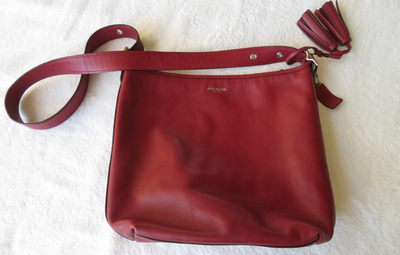 Coach Red Leather Vintage Shoulder Bag F1293-19889 | eBay
