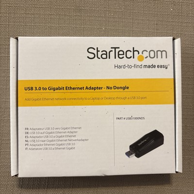 StarTech USB31000NDS USB 3.0 to Gigabit Ethernet NIC Network Adapter 10/100/1000