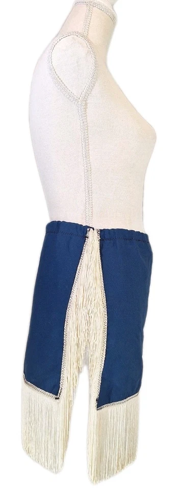 Falda de Disfraz de Colección Hecha a Mano con Flecos Festival Nativo Americano Occidental Marina Foto 2 de 4