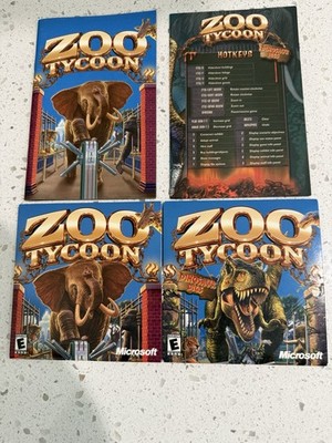 Zoo Tycoon & Dinosaur Digs Expansion (Windows PC, 2001) Cardboard Sleeve