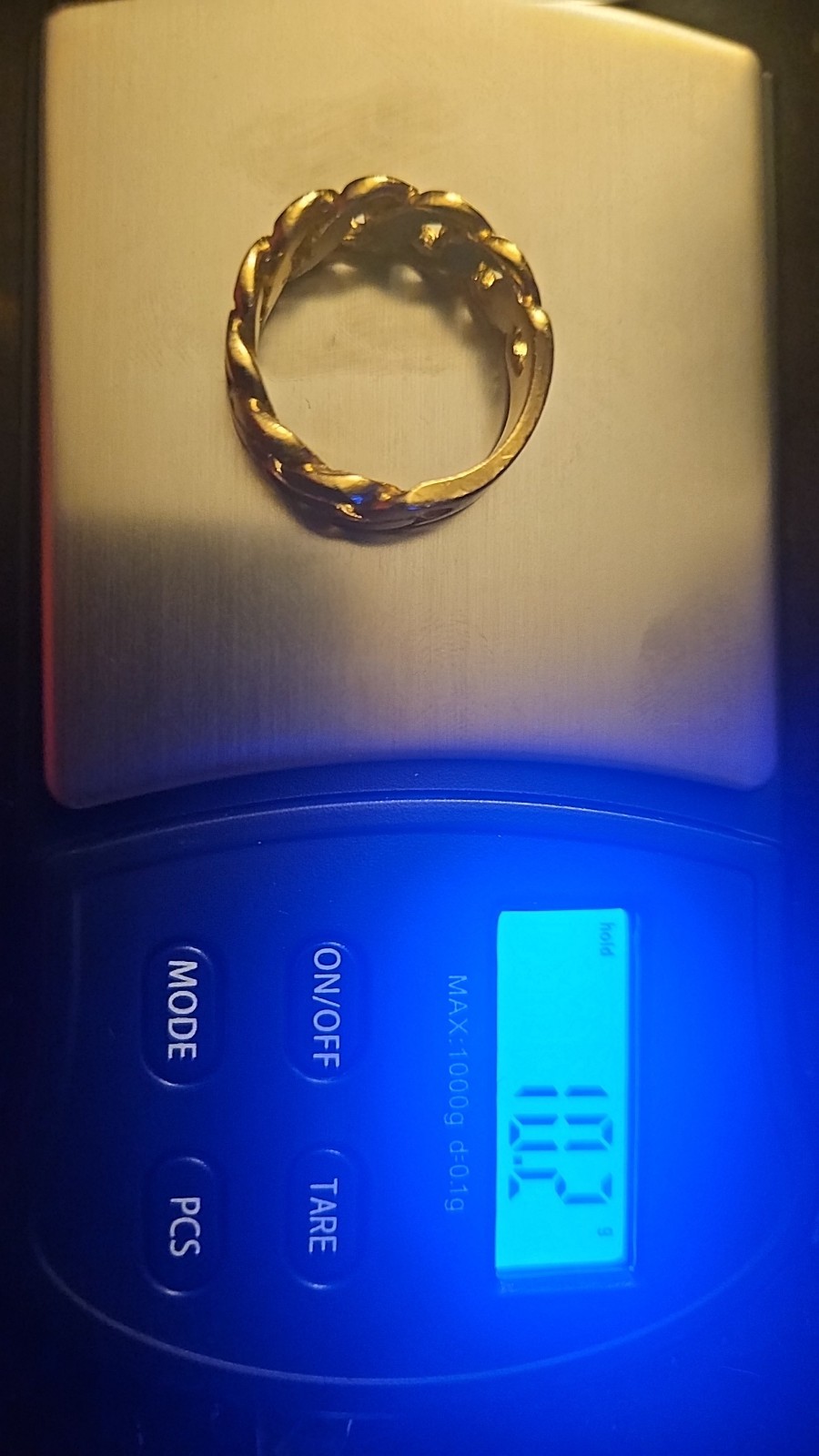 Solid 14k gold cuban link ring - image 4